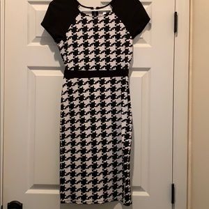 Bodycon Dress | Houndstooth print
